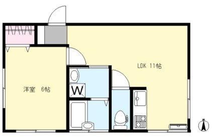 世田谷区経堂のマンションの間取り