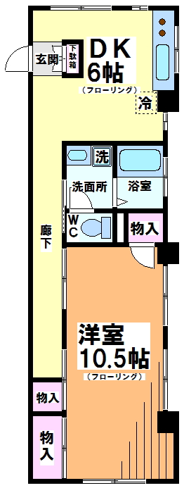 世田谷区代沢のマンションの間取り