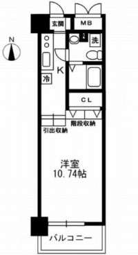 レジディア上野御徒町の間取り