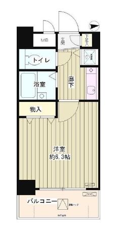 新宿区上落合のマンションの間取り