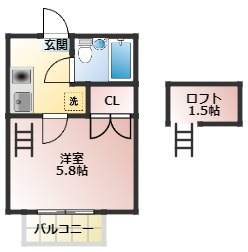 ベルトピア熊谷２の間取り