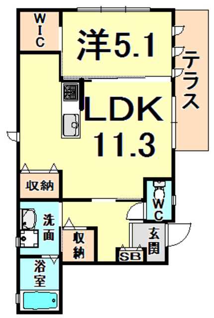 サージェント　チェリーの間取り