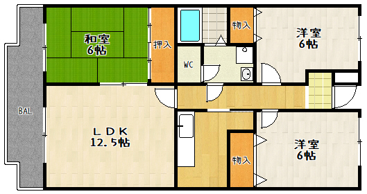 ラポート勧修の間取り