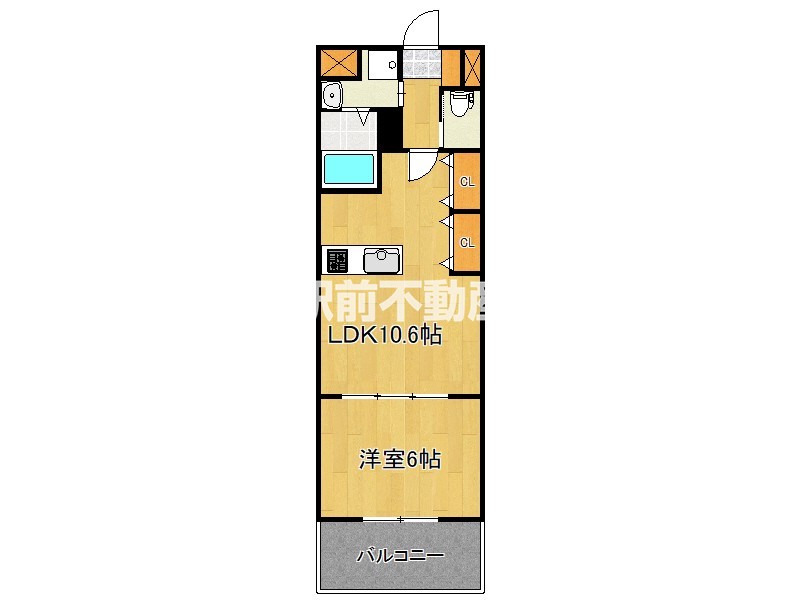 筑紫野市石崎のマンションの間取り