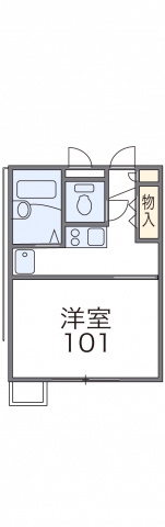 レオパレスカンフォーラの間取り