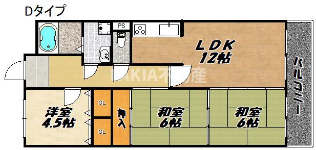 レジェロ住之江の間取り