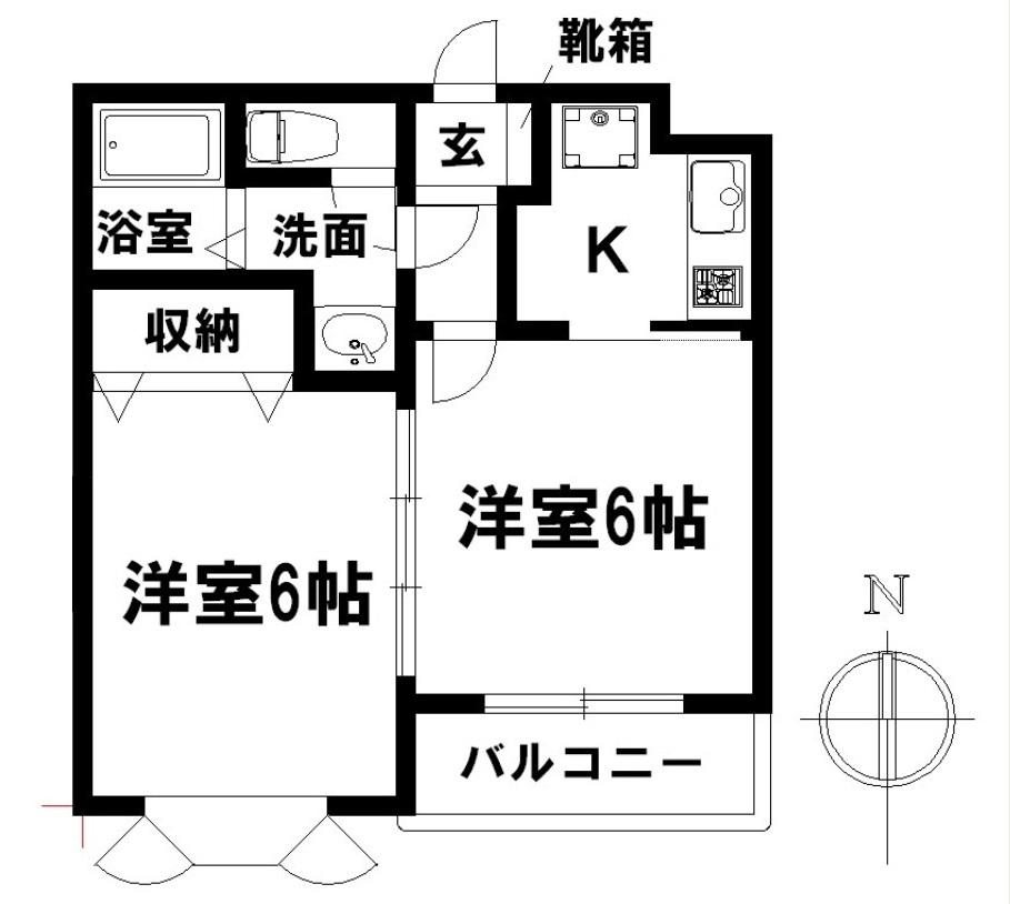 サングリーン津賀田の間取り