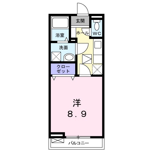 ソレイユ　長洲の間取り