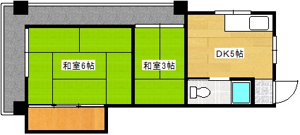 大芝コーポの間取り