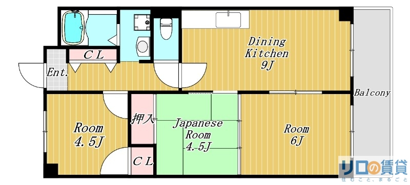 ヒシヒラリバーハイツの間取り