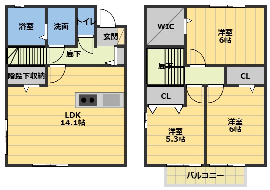 ＨＯＰＥ　ＳＴＥＬＬＡ　B棟の間取り