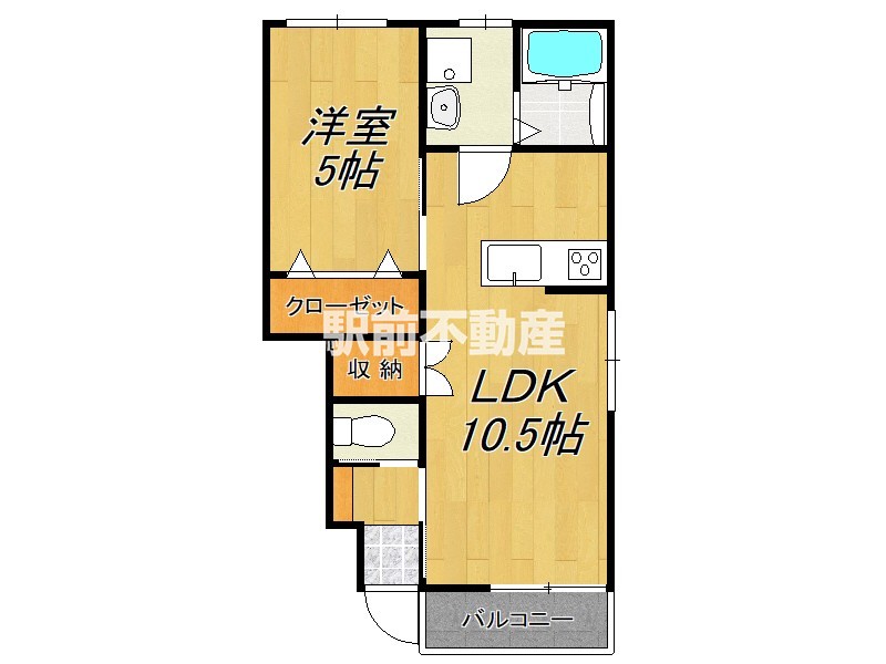 三養基郡みやき町大字原古賀のアパートの間取り