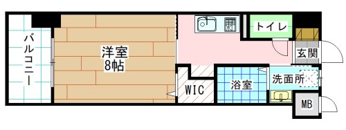 北九州市八幡東区尾倉のマンションの間取り