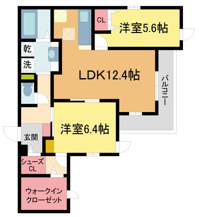 クラシスト甲子園一番町Iの間取り