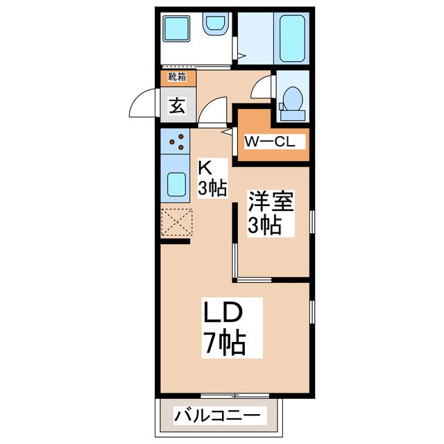 グランレナード上田の間取り