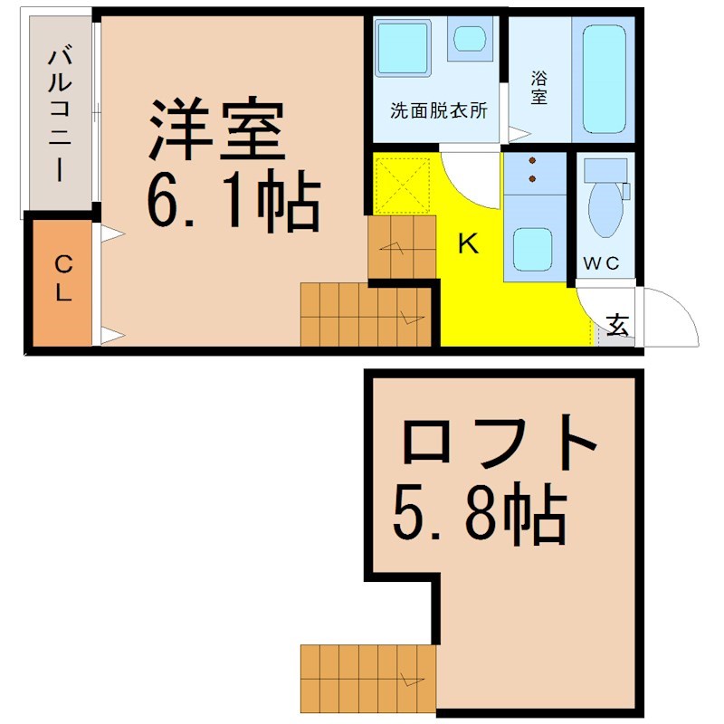 ユグドラシル高畑の間取り