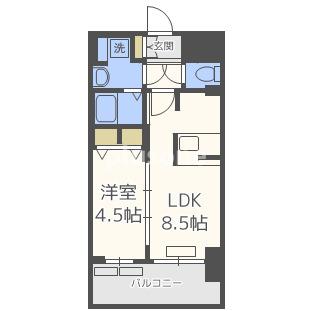 プレサンス新大阪ザ・シティの間取り