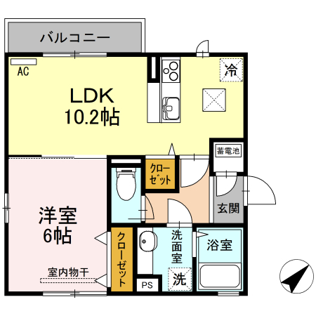 ファミール岡本III－Ｄの間取り