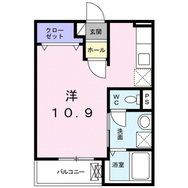 和歌山市梶取のアパートの間取り