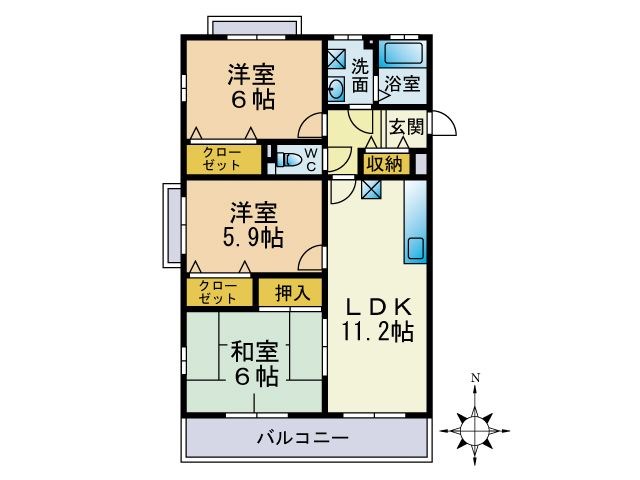 ペーシュ金山の間取り