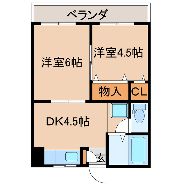 イペリアルコート寿の間取り