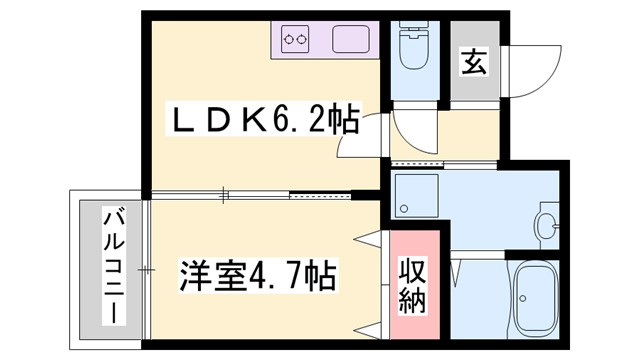 K-TSUCHIYAMAの間取り
