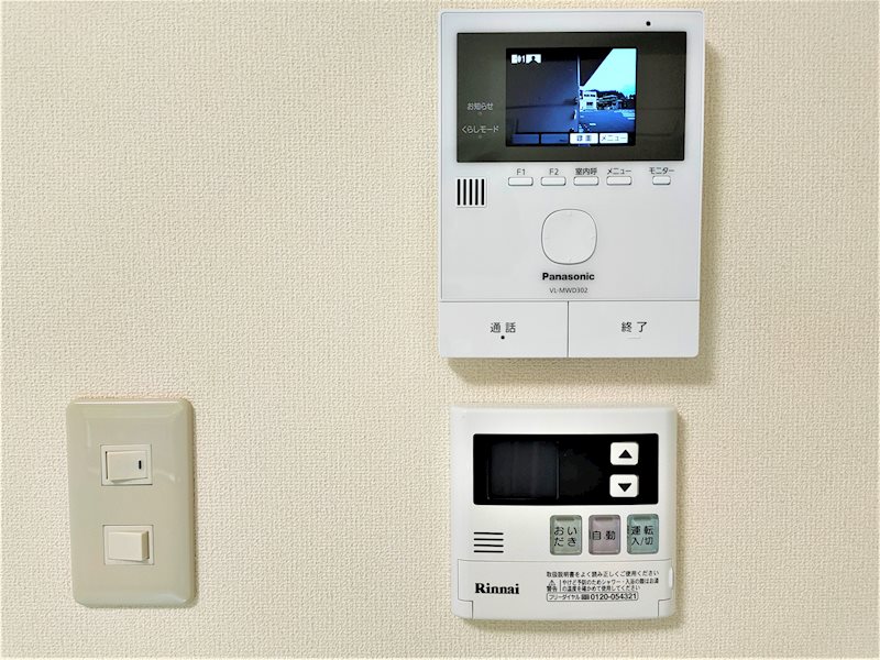 セキュリティ　モニター付きインターフォンを採用し、防犯も安心です。