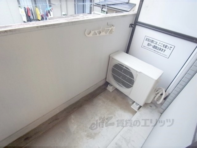 バルコニー　洗濯物もよく乾きます。