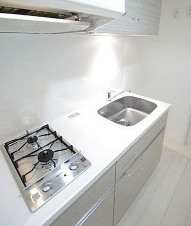 キッチン　★使いやすい二口コンロ、システムキッチン★