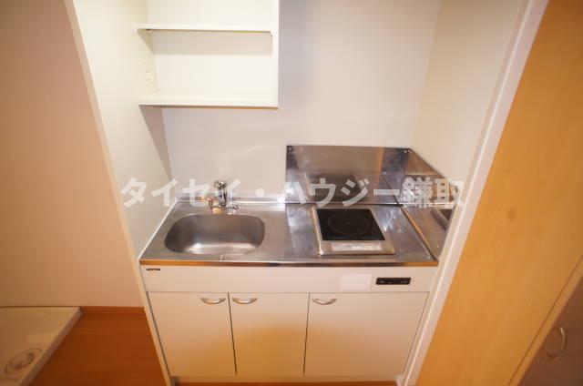 キッチン　１口コンロ付きのキッチンです