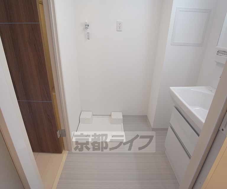 その他設備　洗面脱衣所にある洗濯機置き場