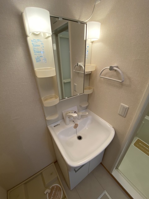 洗面設備　忙しい朝に嬉しい設備。