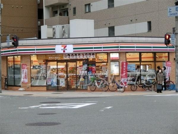 コンビニ　セブンイレブン大阪上町店（コンビニ）まで206m