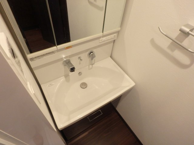 洗面設備　広い洗面スペース