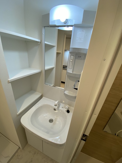 洗面設備　忙しい朝に嬉しい設備。