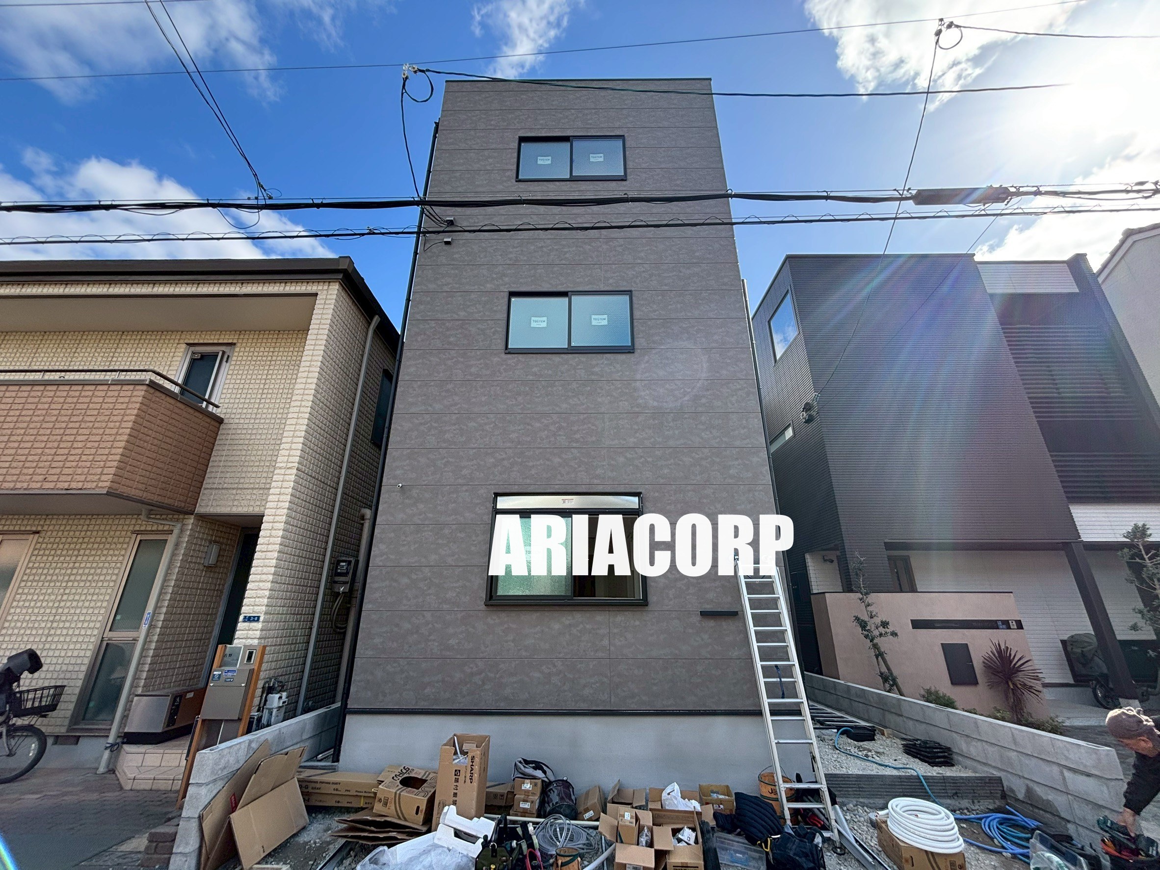 建物外観　2026年完成、大手ハウスメーカー施工のデザイナーズアパート