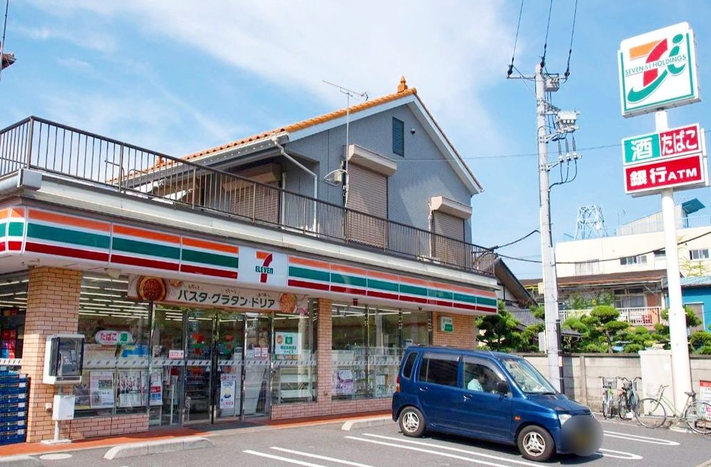 コンビニ　セブンイレブン草加瀬崎1丁目店（コンビニ）まで350m