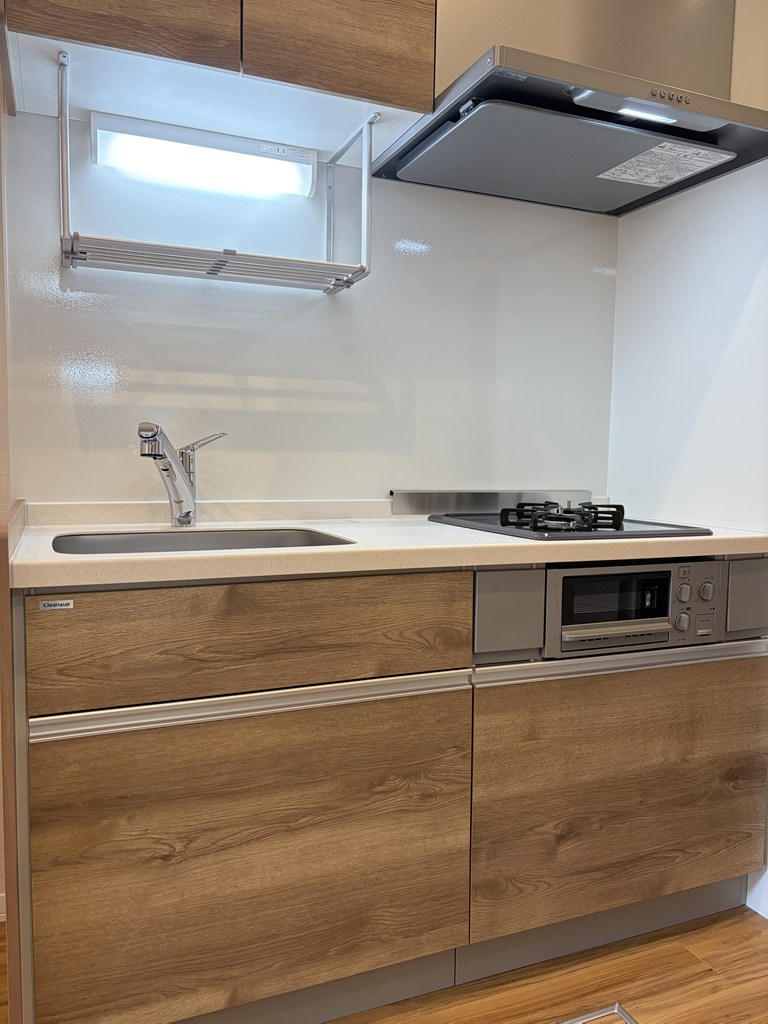 キッチン　２口ガス・システムキッチンです！