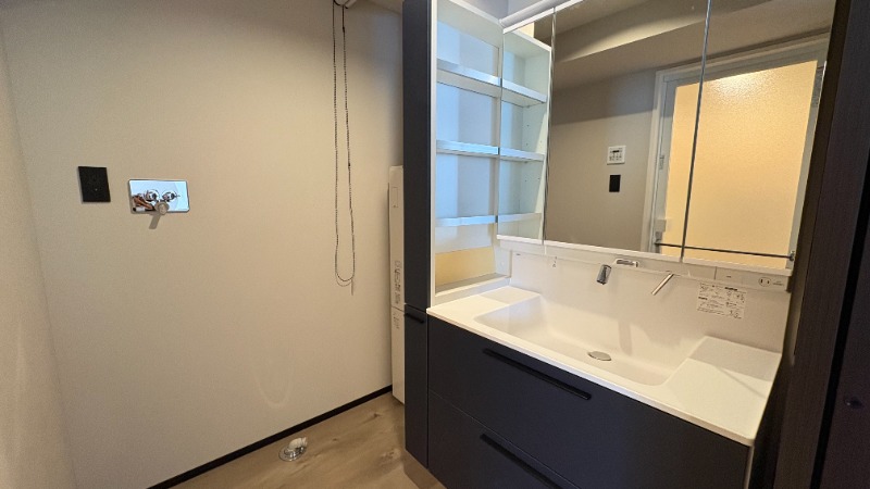洗面設備　広々脱衣所