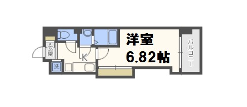 Luxe難波西IIの間取り写真