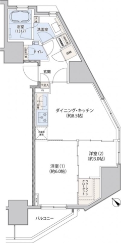 レジディア文京小石川IIの間取り写真