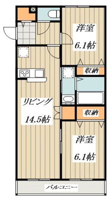 エルメゾン小平学園東の間取り写真