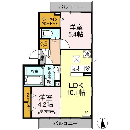 ソシア 青井/コート 青井 ソシア 青井の間取り写真