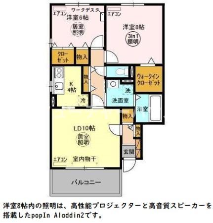ROYAL GARDEN CASAHARA Oの間取り写真
