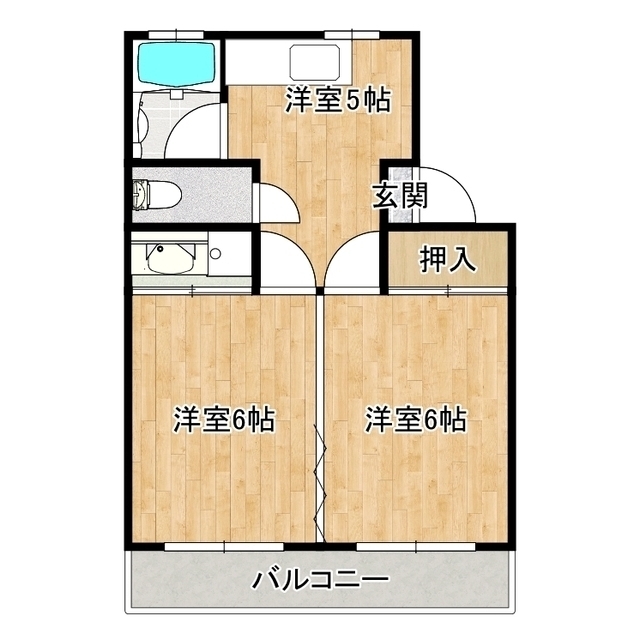 コーポ中沢1号館の間取り写真