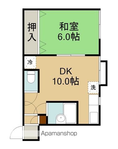 鍛治第2桧荘の間取り写真