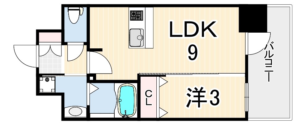 プレサンス神戸水木通ルミエスの間取り写真