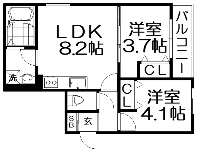 D porta annexの間取り写真