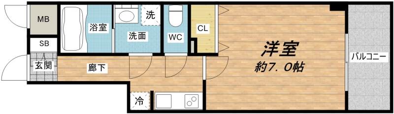 アドバンス大阪城グラシアの間取り写真