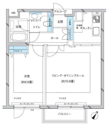 参宮橋マンションの間取り写真